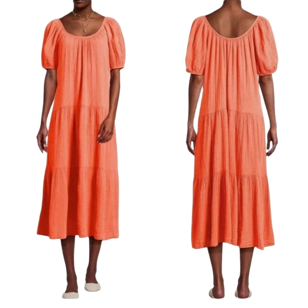 NWT Lilly Pulitzer Zemini Soft Crinkle Gauze Maxi Dress Flowy Beach Coverup XL - Picture 5 of 17